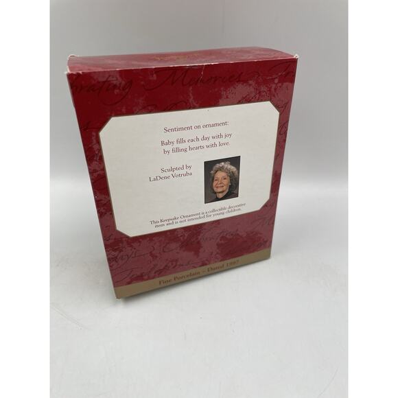 Vintage Hallmark Ornament Babys First Christmas 1997 Fine Porcelain Keepsake - Picture 4 of 6